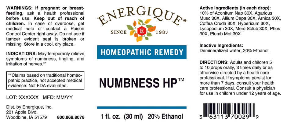 Numbness HP 1 oz (EQ)