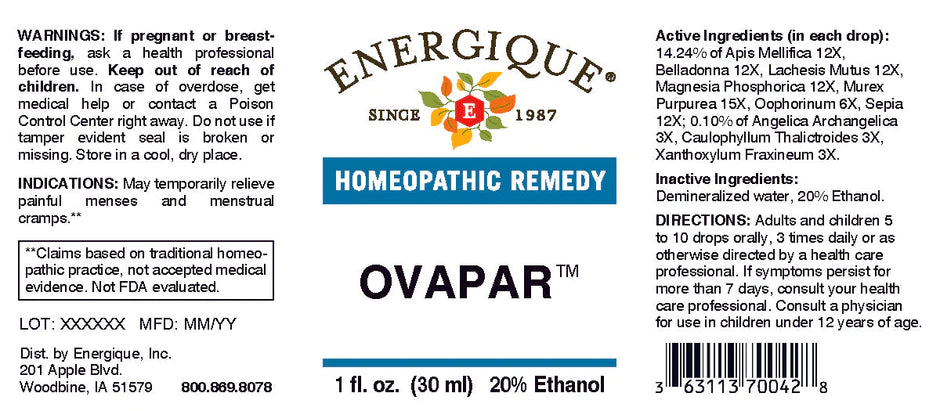 Ovapar 1 oz (EQ)