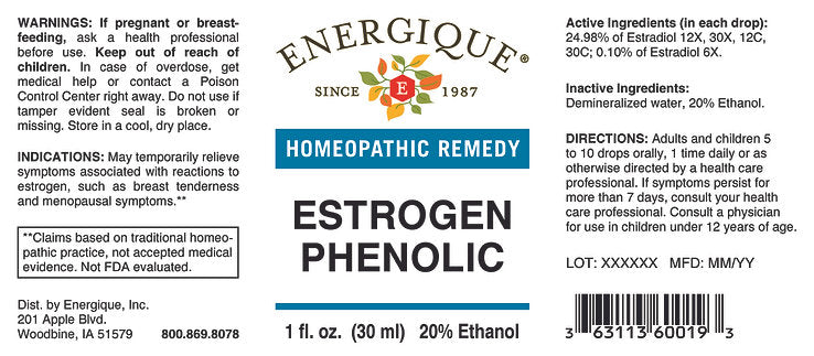 Estrogen Phenolic 1 oz (EQ)