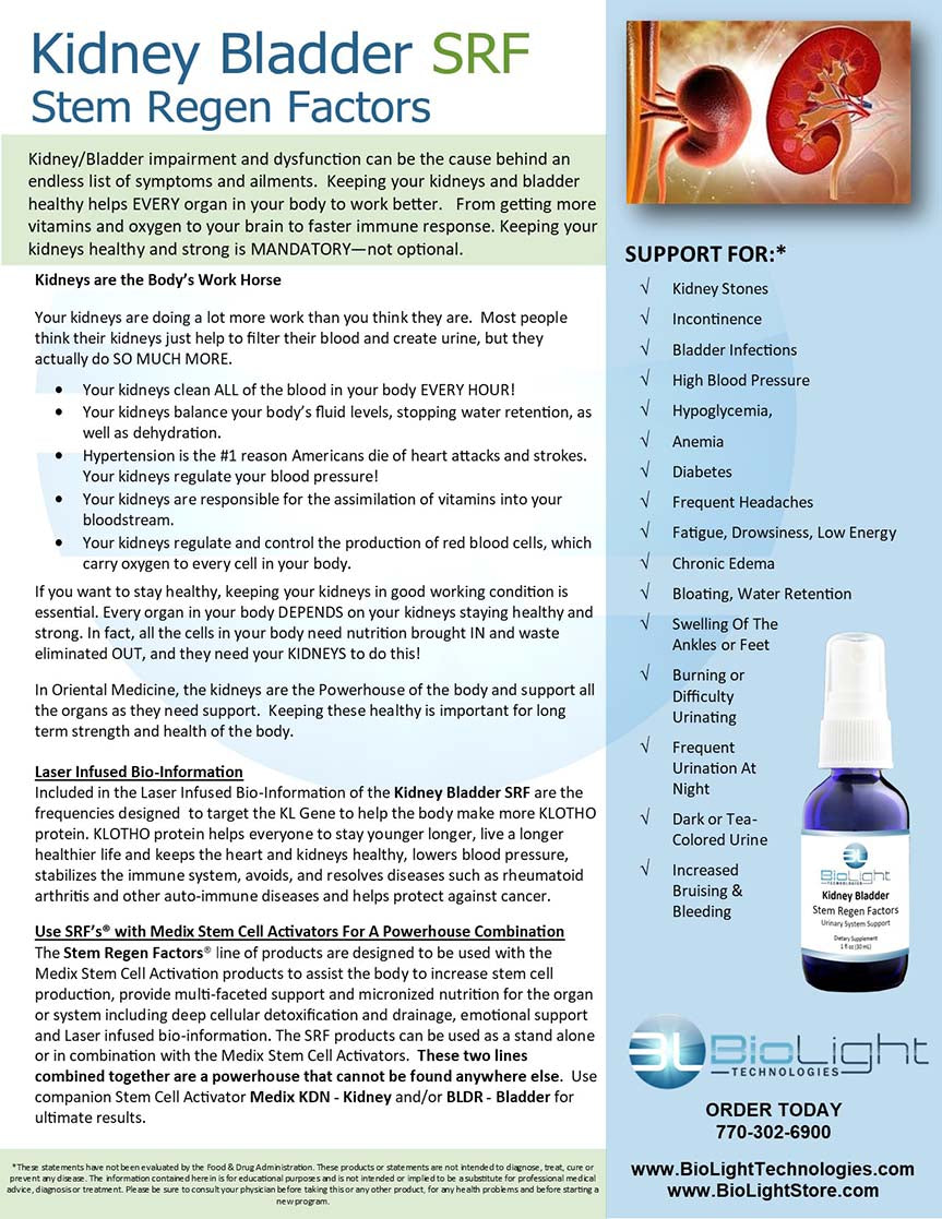 Kidney Bladder SRF (BL)