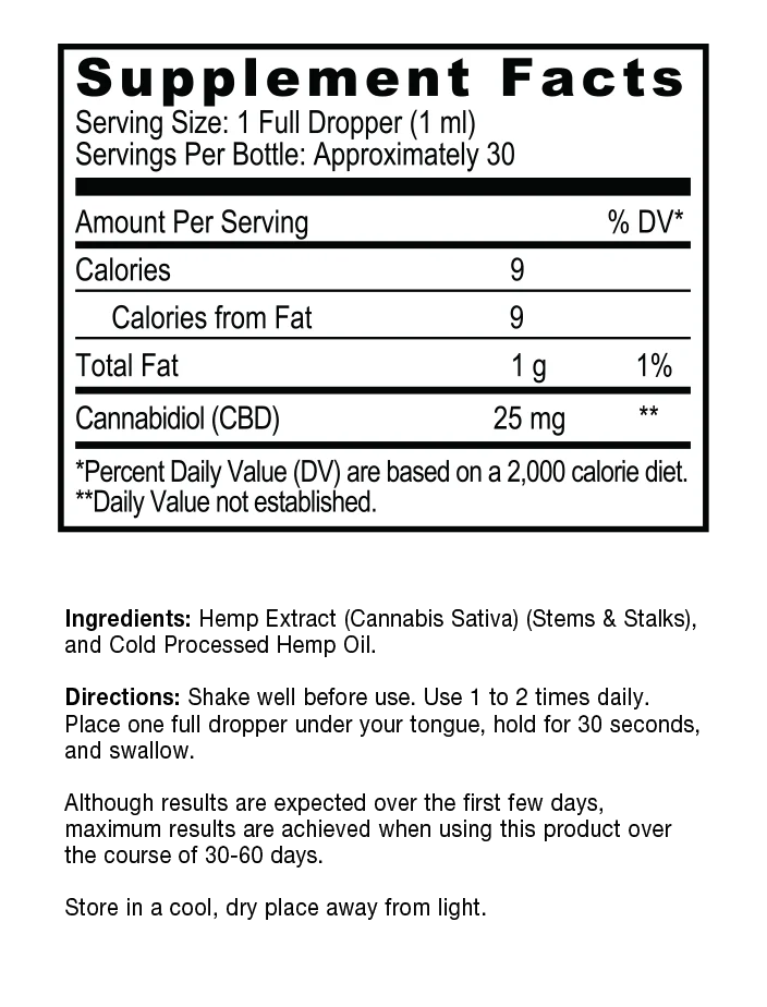 CBD Hemp Oil (FF)