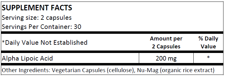 Alpha Lipoic Acid (NS)